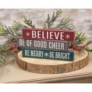 Christmas Rules Block, 3 Asstd.