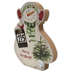 Merry Christmas Chunky Snowman Sitter