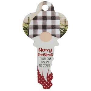 Be Merry Gnome Key Sign, 3 Asstd.