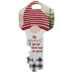 Be Merry Gnome Key Sign, 3 Asstd.