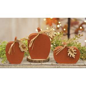 3/Set, Chunky Reversible Pumpkin Sitters