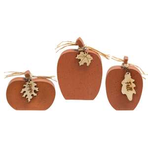 3/Set, Chunky Reversible Pumpkin Sitters