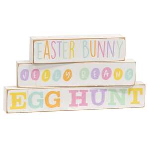 3/Set, Easter Bunny Pastel Block Stackers