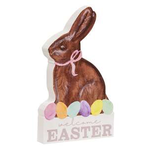 Welcome Easter Chunky Chocolate Bunny Sitter