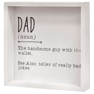 Dad Definition Framed Box Sign