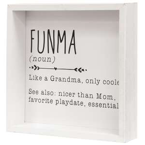 Funma Definition Framed Box Sign