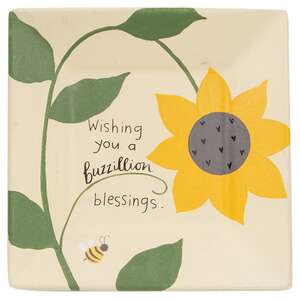 Buzzillion Blessings Square Plates, 2 Asstd.