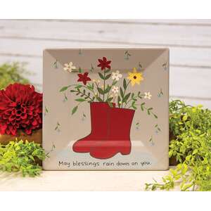 Rain Boot Square Plate