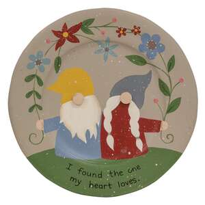 When We Have Each Other Gnome Plate, 2 Asstd.