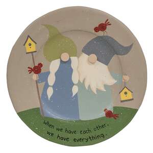 When We Have Each Other Gnome Plate, 2 Asstd.