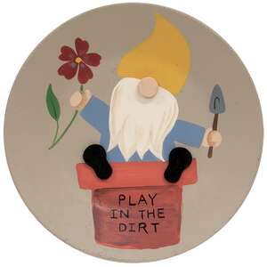 Gardening Gnome Plates, 3 Asstd.