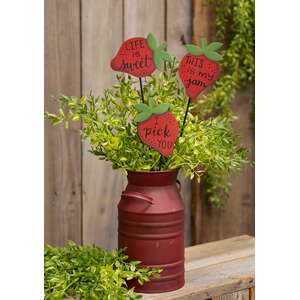 Strawberry Plant Poke, 3 Asstd.