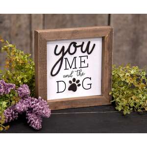 You Me and the Dog Shadowbox Frame
