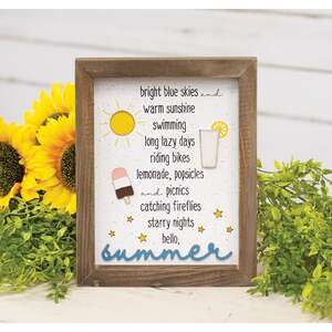 Summer Shadowbox Frame