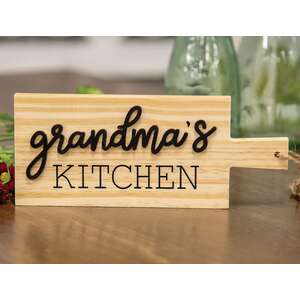Grandma's Kitchen Natural Cutting Board Ornament