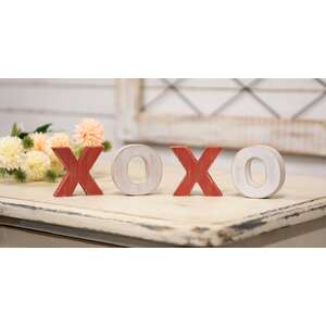 4/Set, XOXO Standing Letters
