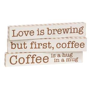 Coffee Is A Hug Mini Stick, 3 Asstd.