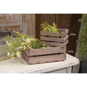 Small Vegetable Wooden Crate