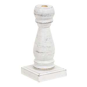 Medium White Spindle Flower Holder 35956;