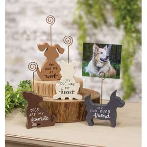 My Dog Has My Heart Photo Holder, 4 Asstd.