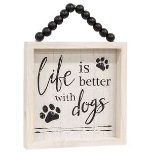 Life Is Better With Pets Beaded Sign, 2 Asstd.