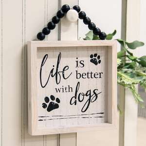 Life Is Better With Pets Beaded Sign, 2 Asstd.