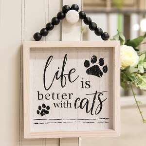 Life Is Better With Pets Beaded Sign, 2 Asstd.