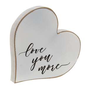 Love You More Distressed Chunky Hearts, 2/Set 36017;