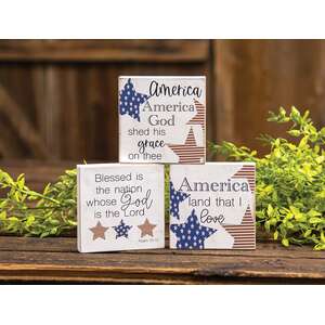 Land That I Love Square Block, 3 Asstd.