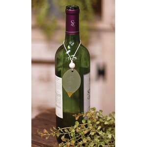 12 Set - Gold-Tipped Wooden Leaf Tags