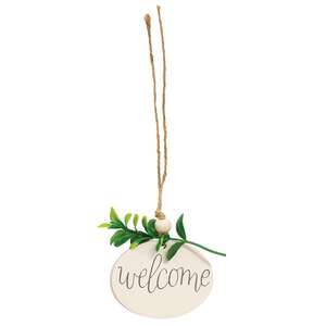 Wooden Oval Floral Love Tag - 4 Asstd.