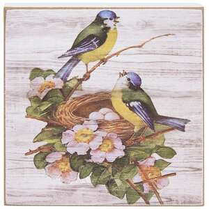 Welcome Spring Bluebird Square Block, 3 Asstd. 38563;