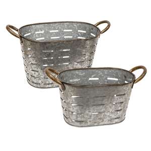 Oval Olive Buckets, 2/Set 54146;