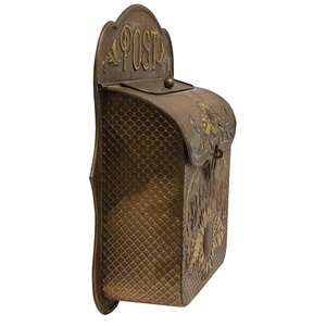 Copper Look Sunflower Blessings Post Box