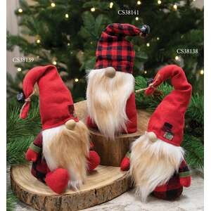 Buffalo Check Jingle Bell Gnome
