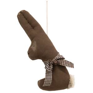 Primitive Chocolate Bunny Ornament