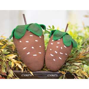 Primitive Painted Stuffed Strawberry