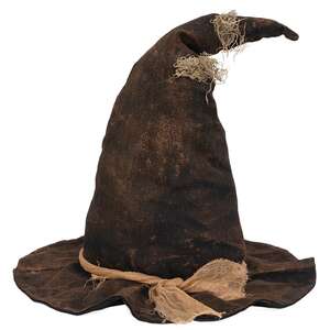 Grungy Stuffed Witch Hat Sitter - 19"H