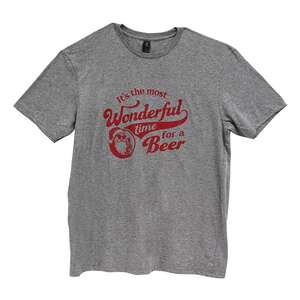 Most Wonderful Time For A Beer T-Shirt - Heather Gray L178XXL;