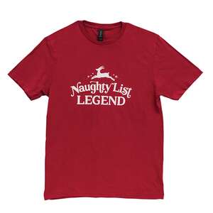 Naughty List Legend T-Shirt - Cardinal Red L179XXLNaughty List Legend T-Shirt - Cardinal Red L179XXL;
