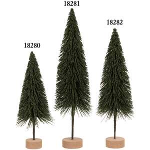 Dark Green Sisal Tree, 12"