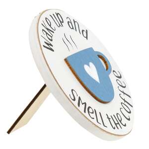 Rise and Shine Mini Round Easel Sign, 2 Asstd.