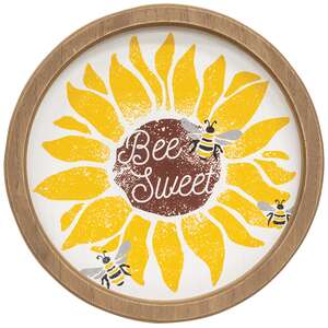Bee Sweet Sunflower Circle Frame