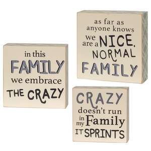 3/Set, Nice Normal Family Buffalo Check Box Signs