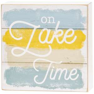 Lake Box Sign, 3 Asstd.