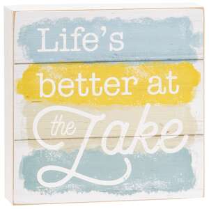 Lake Box Sign, 3 Asstd.