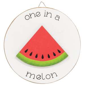 One in a Melon Round Easel Sign, 3 Asstd.