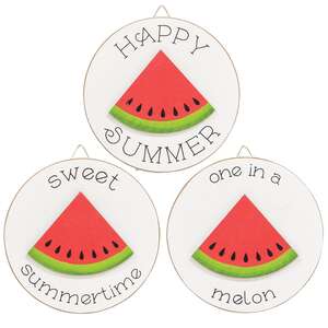 One in a Melon Round Easel Sign, 3 Asstd.