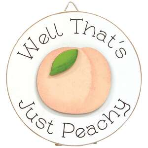 Peachy Keen Mini Round Easel Sign, 3 Asstd.