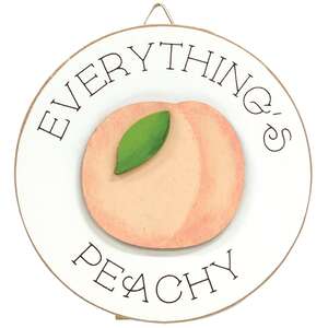 Peachy Keen Mini Round Easel Sign, 3 Asstd.